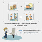 VECELO Upholstered Dining Chairs Set of 6 Modern Fabric and High Back & Solid Wood Legs, Parson Dining Chairs (Set of 6)