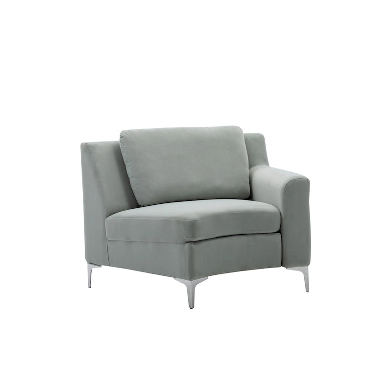 136 Velvet Semicircle couch Modular Curve Sectional Sofa