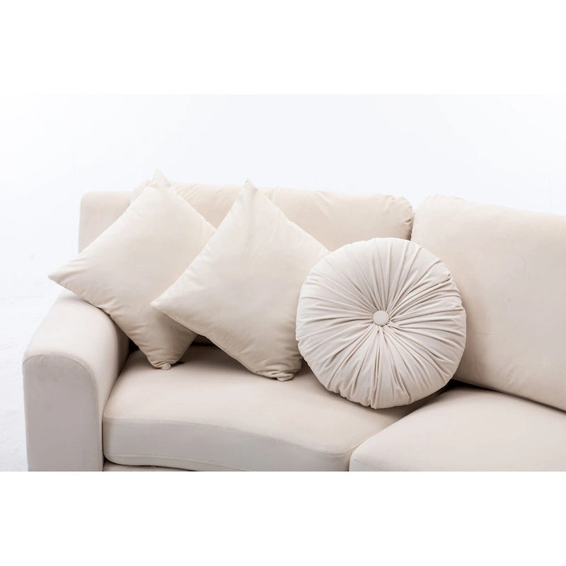 136 Velvet Semicircle couch Modular Curve Sectional Sofa