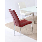 Somette Alyssa Starphire White 5-Piece Dining Set